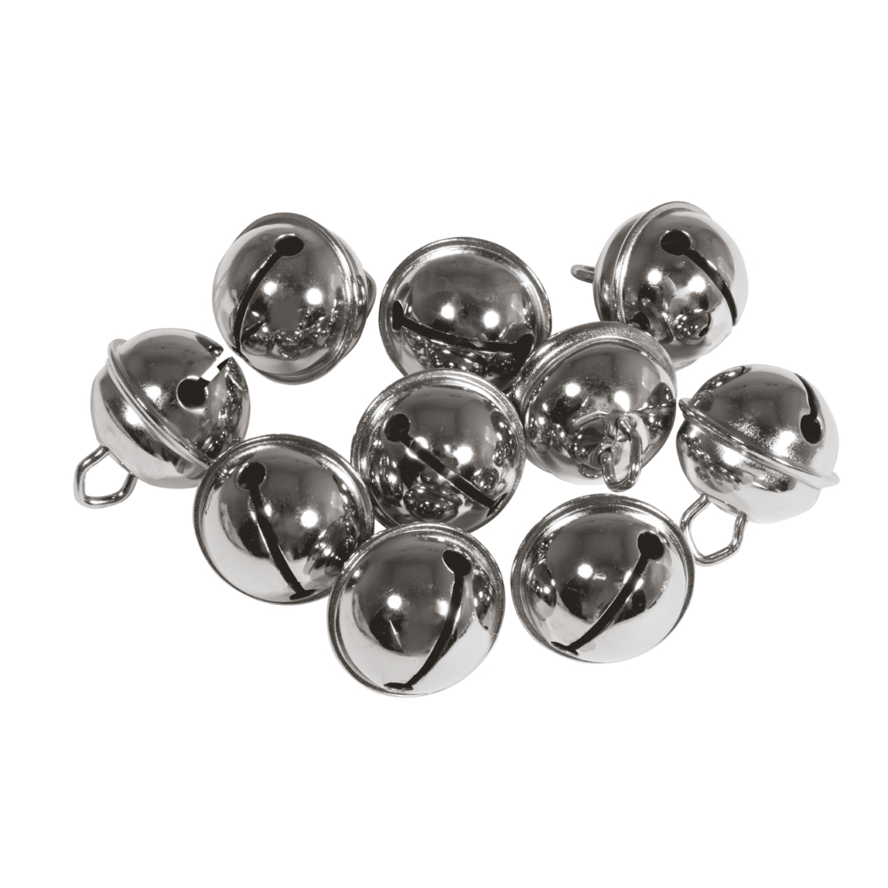 Rayher® Rayher 2503321 Deko-Metallglöckchen Kugelförmig, 19Mm Ø, Platin, Sb-Btl 10Stück - Image 3