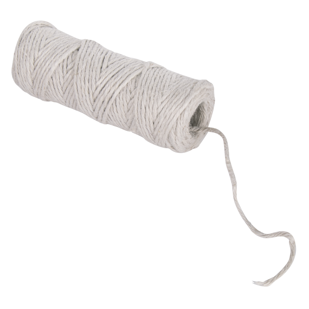 Jutegarn, 3 fach, 3,5mm ø, weiß