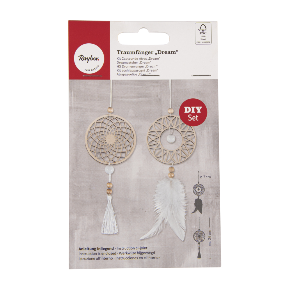 Rayher Bastelset Traumfänger Dream beige/weiß - Büroshop24 - Image 2