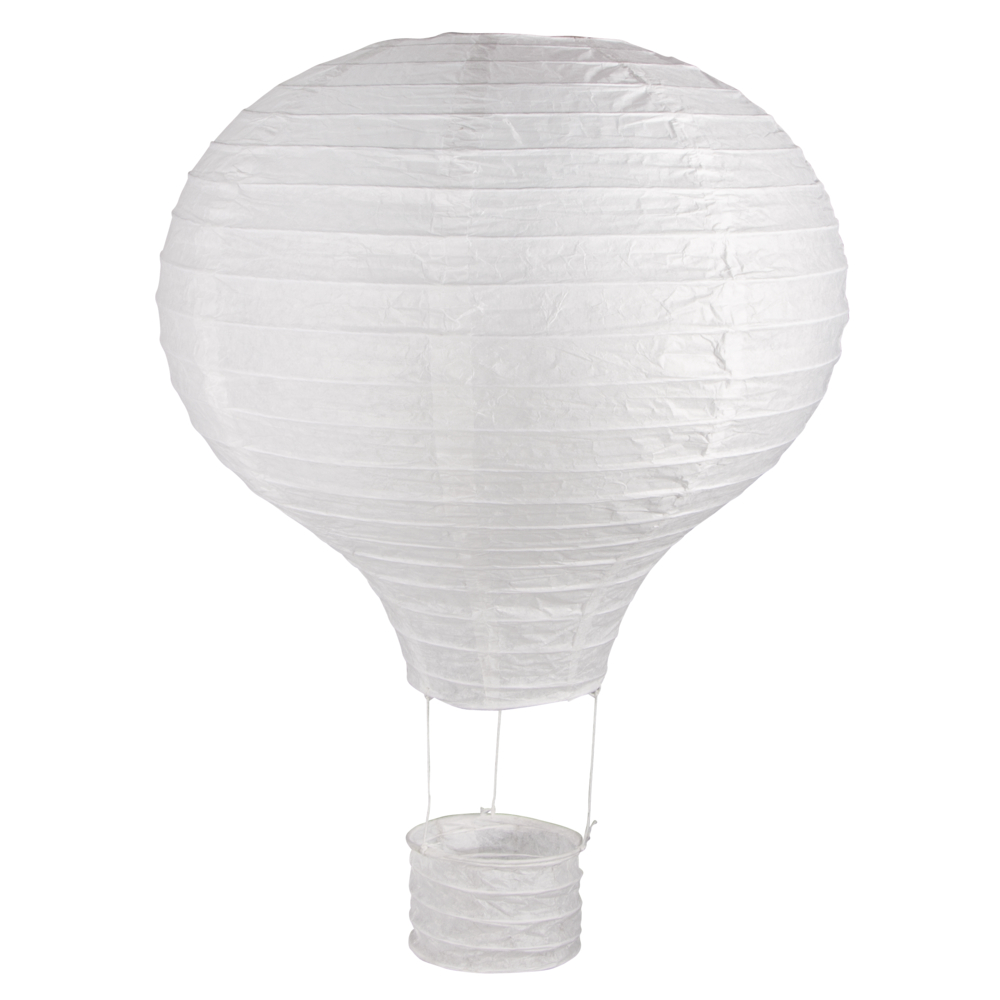 Rayher® Rayher 87192102 Papierlampion Heißluftballon, 30 Cm Ø, Weiß, 40 Cm Mit Metallgestell - Image 2