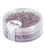 Rocailles, 2,6 mm ø, transp.gelüstert, flieder