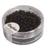 Indianer-Perlen, 4,5 mm ø, schwarz
