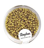Rocailles, 2,6 mm ø, nacre, gold