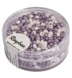 Rocailles, perlmutt, 2,6mm ø