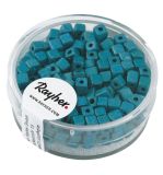 Metallic-Würfel, matt, türkis