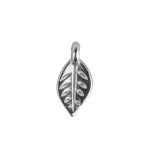 Metall-Mini Anhänger Blatt, silber