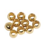 Metall Abstandsperle, 3x2,5mm ø, gold