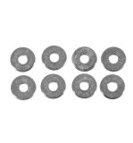 Metal disc spacer, 6x1mm ø, silver