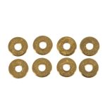 Metal disc spacer, 6x1mm ø, gold