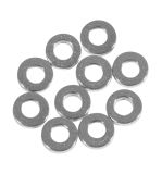 Metal disc spacer, 4x1mm ø, silver