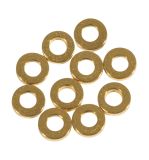 Metal disc spacer, 4x1mm ø, gold