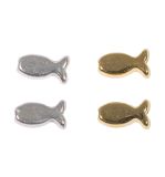 Metall Perlen Fisch