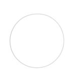 Metal rings, coated, 20cm ø, white