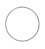 Metal rings, coated, 20cm ø, black