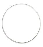 Metal rings, coated, white, 12cm ø