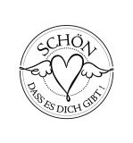 Stempel  Schön,dass es Dich gibt , 3cm ø