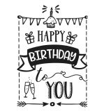 Stamp  Happy Birthday