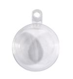 Plastik-Kugel, 2tlg., 8cm ø