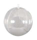Plastik-Kugel, 2tlg., 10cm ø