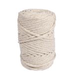 Braidy Recycling Garn m.Goldfaden, 4mm ø, elfenbein
