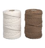 Makramee Garn Set, 2,2mm ø, natur