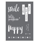 Screen-printing stencil Smile A4
