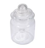 glass container with glass lid, 8cm ø