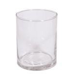 Glass vase, ø 8cm