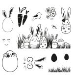 Clear Stamps Hasenfamilie