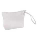 Kosmetiktasche mit Reißverschluss, weiß