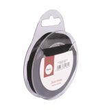 Satinband, schwarz