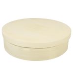 Wooden chip box, round, FSC Mix Credit