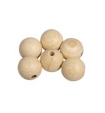 Raw wood balls FSC 100%, drilled, 25mm ø