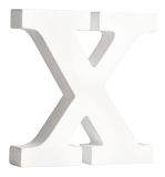 MDF letter   X  , white