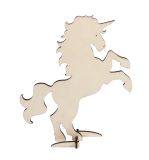 Wooden unicorn FSC 100%, to set