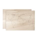 Wood.world map, 2 boards, FSC 100%