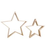Holz Rahmen Set Stern, FSC Mix Credit