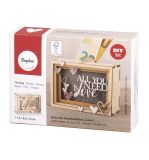 Holz 3D-Geschenkbox, FSC Mix Credit