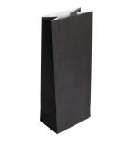 Papier-Blockbodenbeutel, schwarz