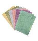 Glitterpapier Mix - Pastell,A5,selbstkl.