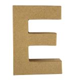 Papier-mâché Letter E, FSC Recycled 100%