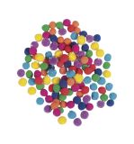 Pompom mix, 7mm ø, rainbow