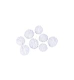 Soft tulle pom poms, assorted, white