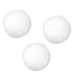 Pompons, weiß