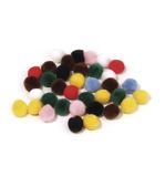 Pompons, bunt