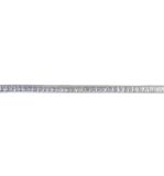Kunstlederband Metallic flach, silber