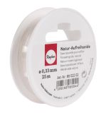 Threading silk, white