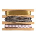 Bänder + Kordel Set, gold
