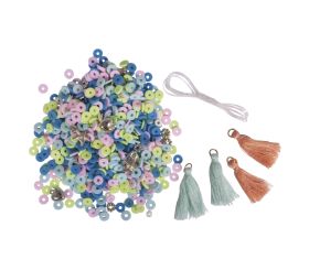 Heishi Perlen Set aus Polymer-Ton