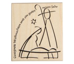 Stempel Gesegnete Weihnachten und...